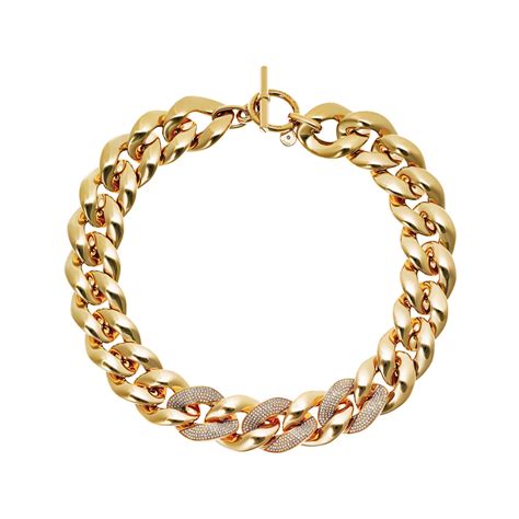 michael kors necklace sale|Michael Kors chain link necklace.